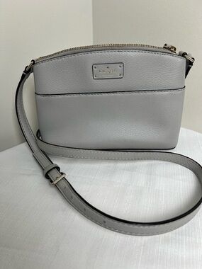 kate spade Millie Grove Street Gray Pebbled Leather Crossbody Bag